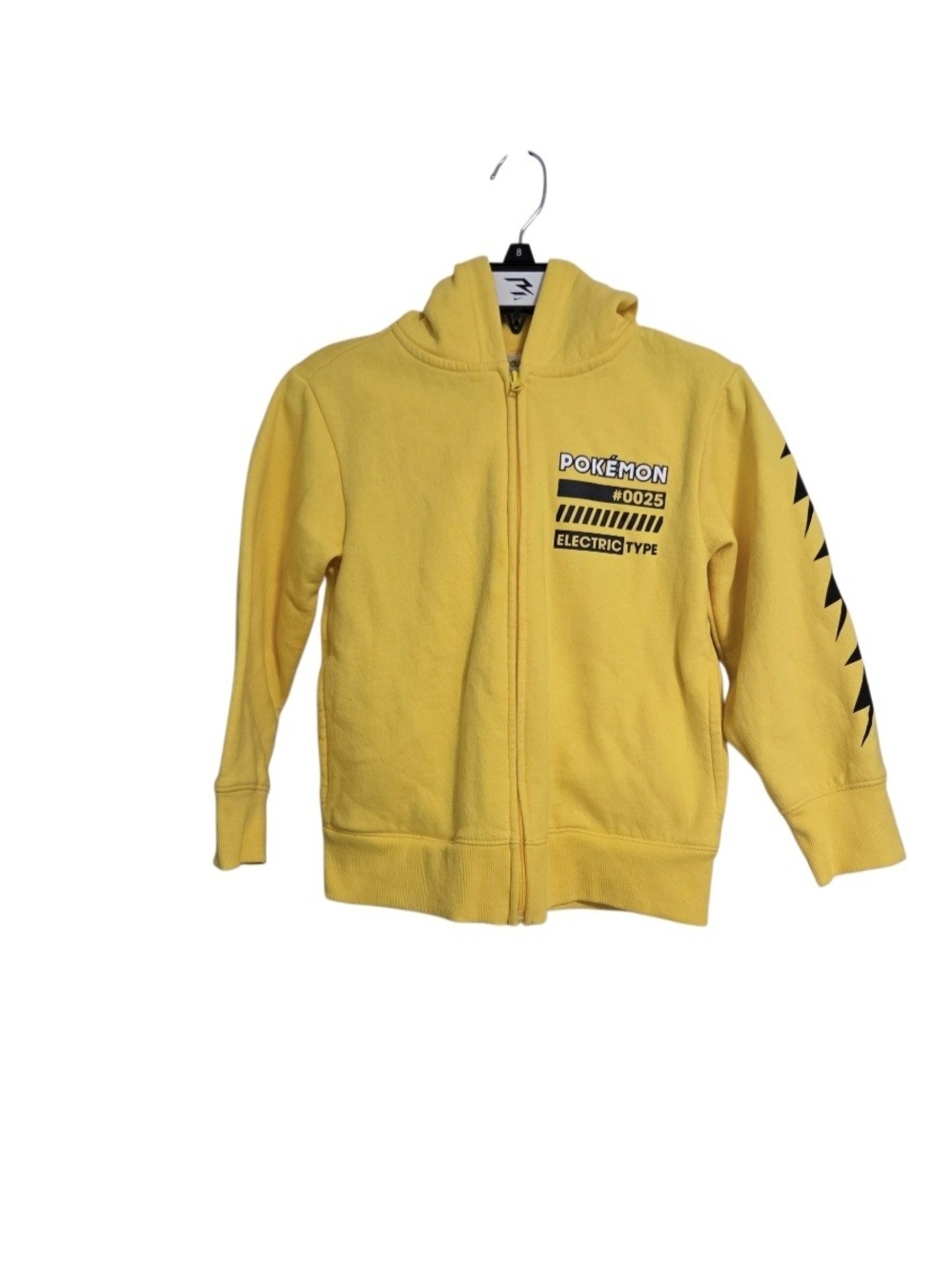 Pokemon Pikachu Electric Type Yellow Zip-Up Hoodie for Kids